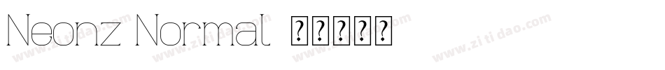 Neonz Normal字体转换